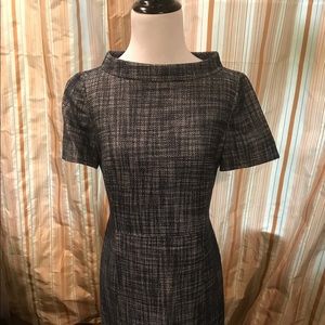 Tory Burch Blue Tweed Dress 2